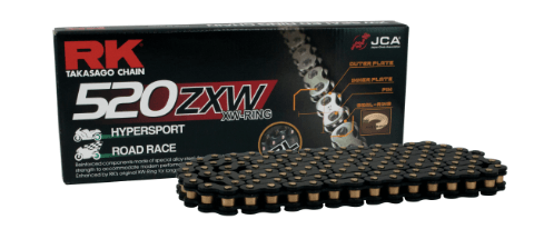 Cadena RK 520ZXW/120 Eslabones Color Negro -